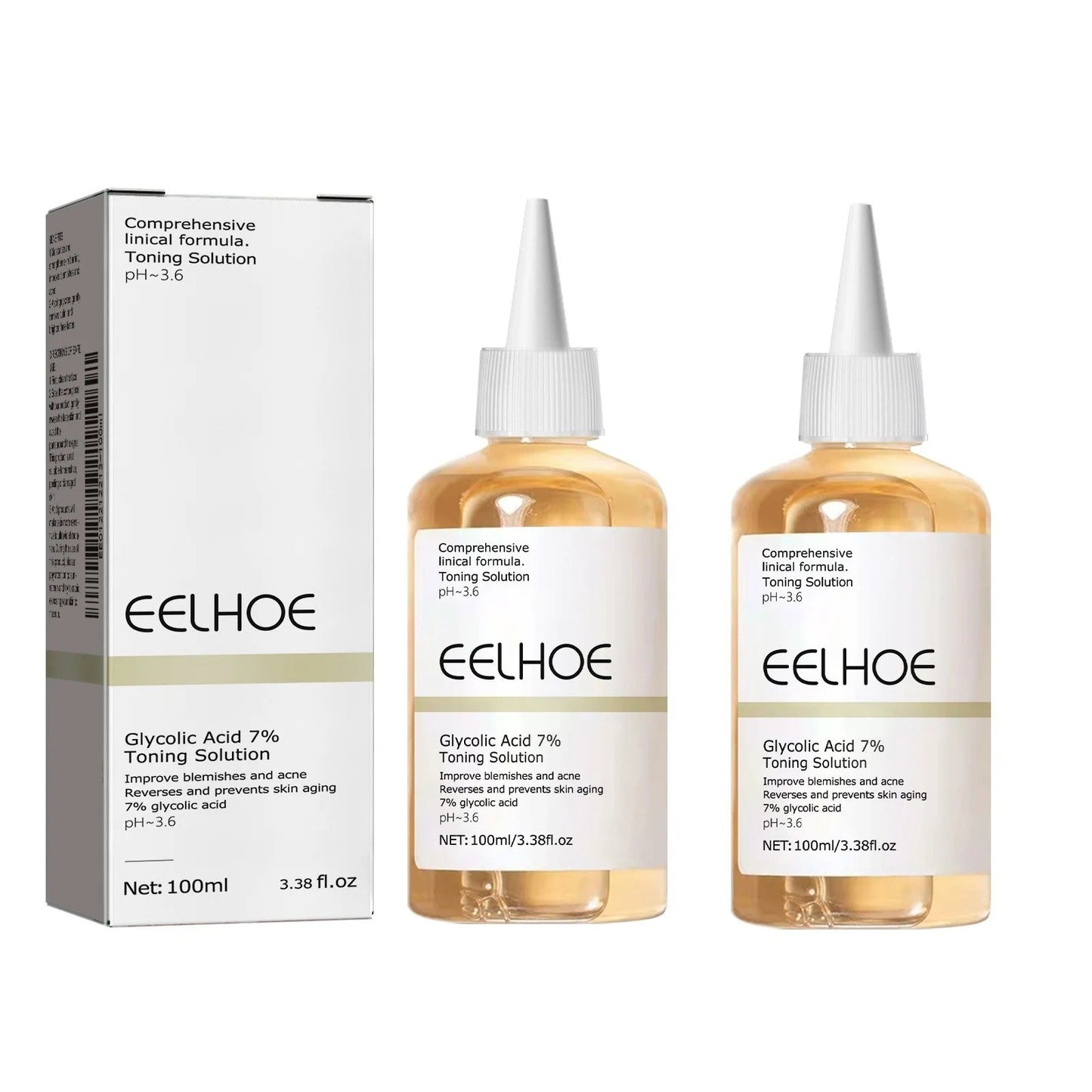 Glycolic Acid 7% Toning Solution Ordinary Acne Remover Lifting Firming Wrinkles Glowing Facial Skin Care Glycolic Acid Toner